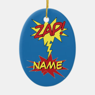 Adorno De Cerámica Nombra de personalizado ZAP!
