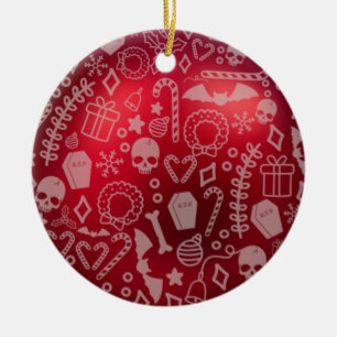 Adorno De Cerámica Nombre de año de vacaciones de Navidad gótica aleg