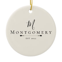 Nombre de familia personalizado y regalo del año d