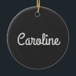 Adorno De Cerámica Nombre de tipografía de guión Minimalista corto Bl<br><div class="desc">Nombre de tipografía de escritura Minimalista de corte de color Ornamento blanco negro</div>