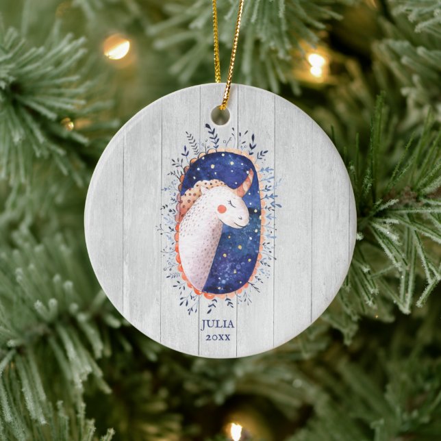 Adorno De Cerámica Nombre del Chica personalizado del Ilustracion Boh (Árbol)