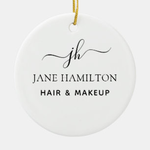 Adorno De Cerámica Nombre del monograma e inicial