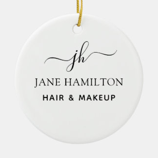 Adorno De Cerámica Nombre del monograma e inicial