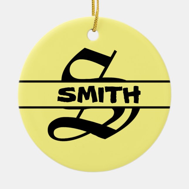 Adorno De Cerámica Nombre del personalizar (Frente)