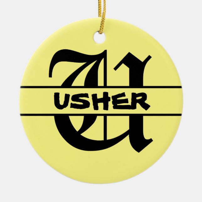 Adorno De Cerámica Nombre del personalizar (Frente)