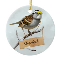 Nombre del Personalizar del gorrión gélido blanco