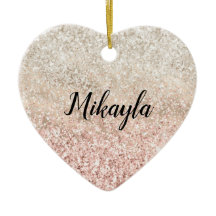 Nombre del Purpurina Glitz de oro blanco y rosado 