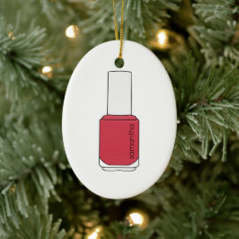 Adorno De Cerámica Nombre Frasco Polaco Nail