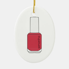 Adorno De Cerámica Nombre Frasco Polaco Nail