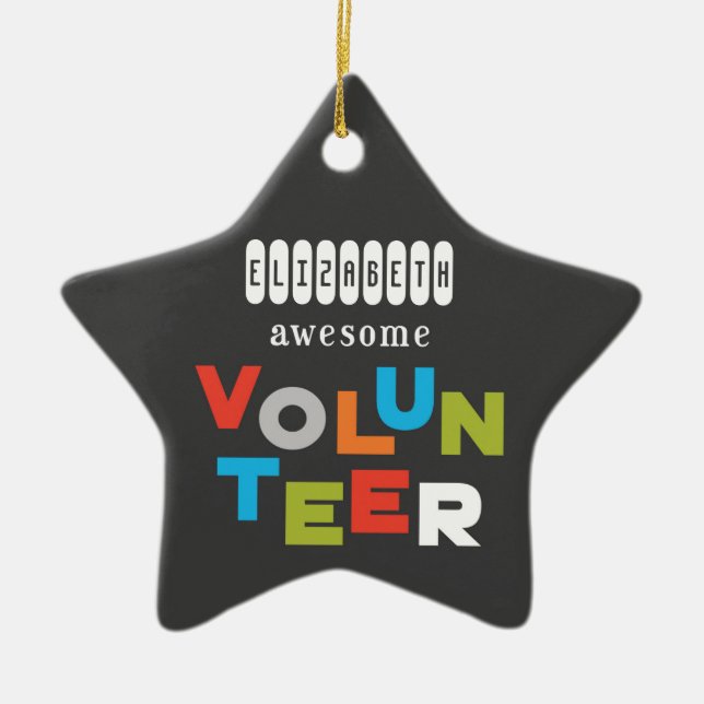 Adorno De Cerámica Nombre personalizado, asombrosa Apreciación del vo (Frente)