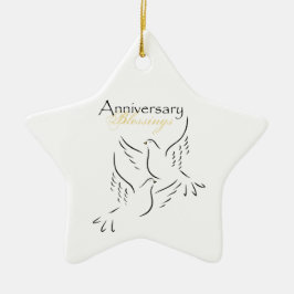 Adorno De Cerámica Nombre personalizado, bendiciones del aniversario 