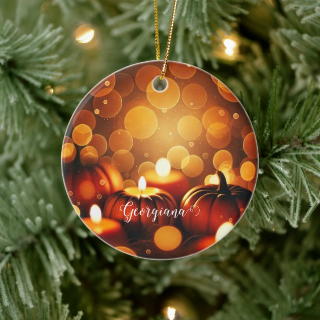 Adorno De Cerámica Nombre personalizado Brimpkins con brillo Efecto B (Árbol)