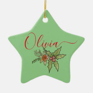 Adorno De Cerámica Nombre personalizado de familia personalizado Orna