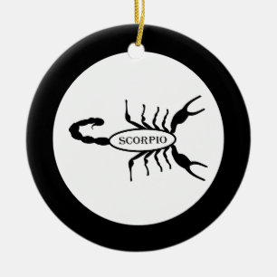 Adorno De Cerámica Nombre personalizado de la estrella de escorpión n
