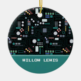 Adorno De Cerámica Nombre personalizado de la placa de circuito del e