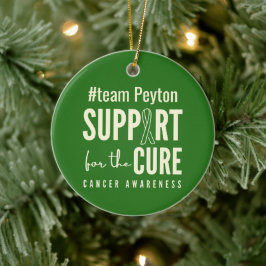 Adorno De Cerámica nombre personalizado de reconocimiento de cáncer O