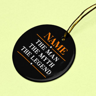 Adorno De Cerámica Nombre Personalizado El Hombre El Mito La Leyenda