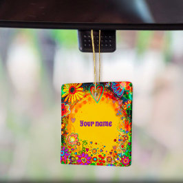 Adorno De Cerámica Nombre Personalizado Inespiritualidad Amarilla Flo