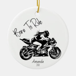 Adorno De Cerámica Nombre Personalizado Nacido Para Montar