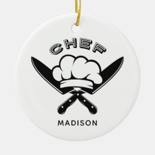 Adorno De Cerámica Nombre personalizado Nombre del jefe de diseño