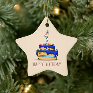 Adorno De Cerámica Nombre personalizado, primer cumpleaños, dulce pa