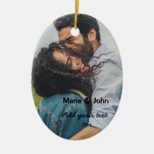 Adorno De Cerámica nombre simple mínimo personalizado monograma pare