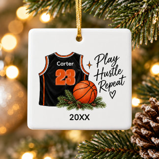 Adorno De Cerámica Nombre y número de jugador de baloncesto personali