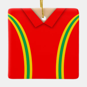 Adorno De Cerámica Nombre y número Vintage Soccer Jersey