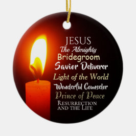 Adorno De Cerámica Nombres de Jesús Navidades, Príncipe de la Paz, Sa