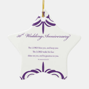 Adorno De Cerámica Nombres personalizados, 50 aniversario de bodas pa