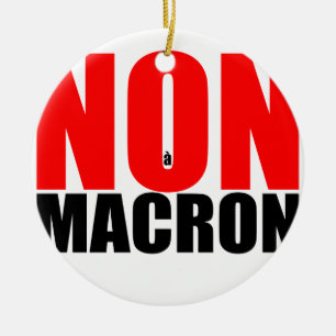 Adorno De Cerámica NON à MACRON