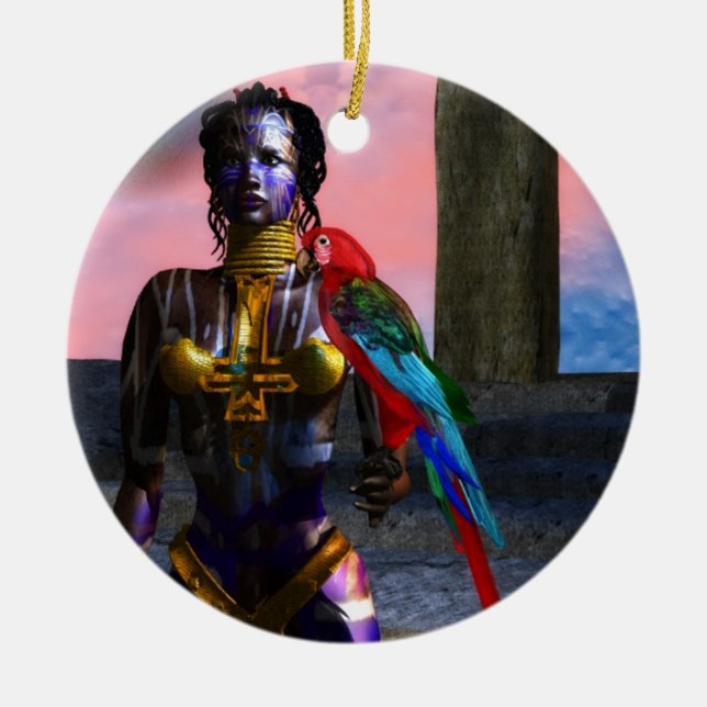 ADORNO DE CERÁMICA NORA CYBER WARRIOR (Frente)