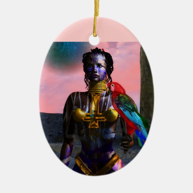 ADORNO DE CERÁMICA NORA CYBER WARRIOR (Frente)