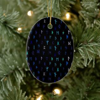 Adorno De Cerámica Norse At Night Ornament