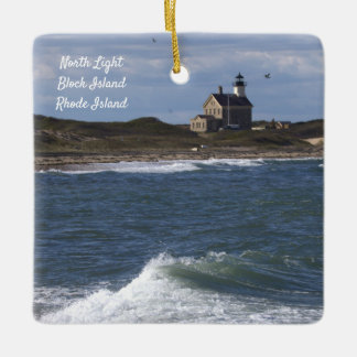 Adorno De Cerámica North Light Lighthouse Ornament