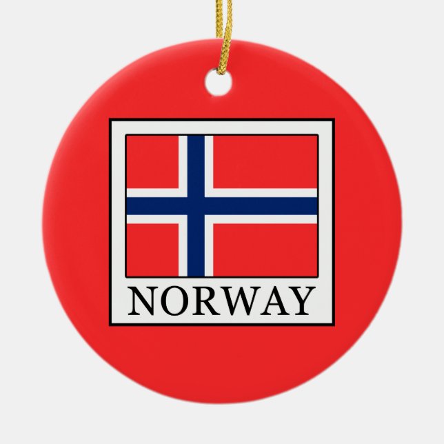 Adorno De Cerámica Noruega (Frente)