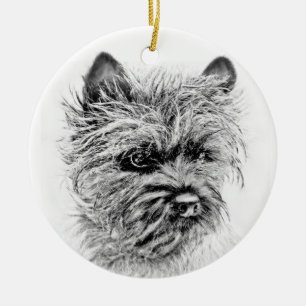 Adorno De Cerámica Norwich Terrier