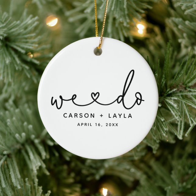 Adorno De Cerámica Nosotros hacemos Boda personalizado (Árbol)