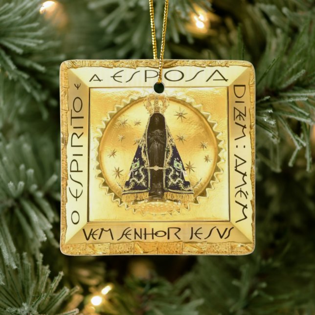 Adorno De Cerámica Nossa Senhora da Conceição Aparecida (Árbol)