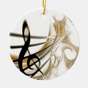 Adorno De Cerámica Nota musical elegante