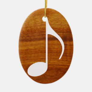 Adorno De Cerámica nota musical personalizado sobre la madera