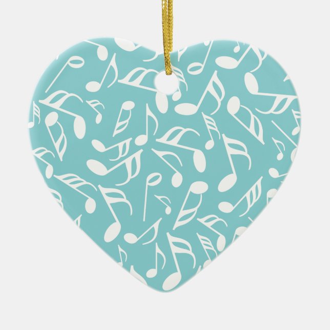 Adorno De Cerámica Notas musicales (Frente)