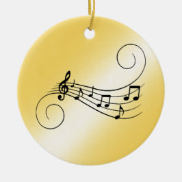 Adorno De Cerámica Notas musicales