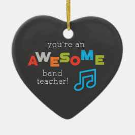 Adorno De Cerámica Notas Musicales de Agradecimiento al Profesor de B