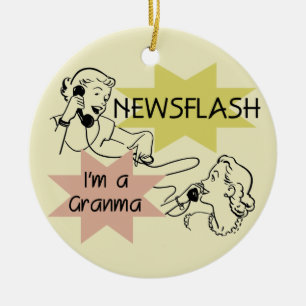 Adorno De Cerámica Noticia de última hora soy camisetas y regalos de