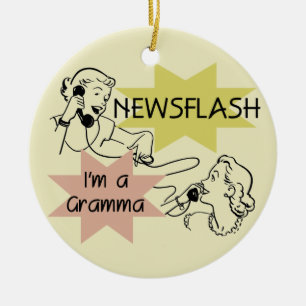Adorno De Cerámica Noticia de última hora soy camisetas y regalos de