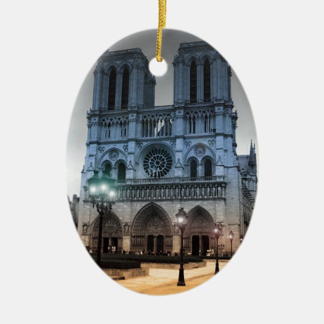 Adorno De Cerámica Notre Dame (Frente)
