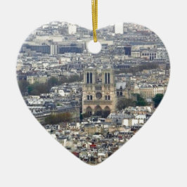 Adorno De Cerámica Notre Dame Paris Francia