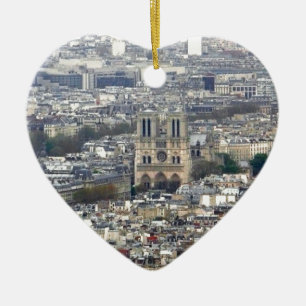 Adorno De Cerámica Notre Dame Paris Francia