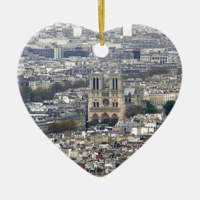 Adorno De Cerámica Notre Dame Paris Francia (Frente)